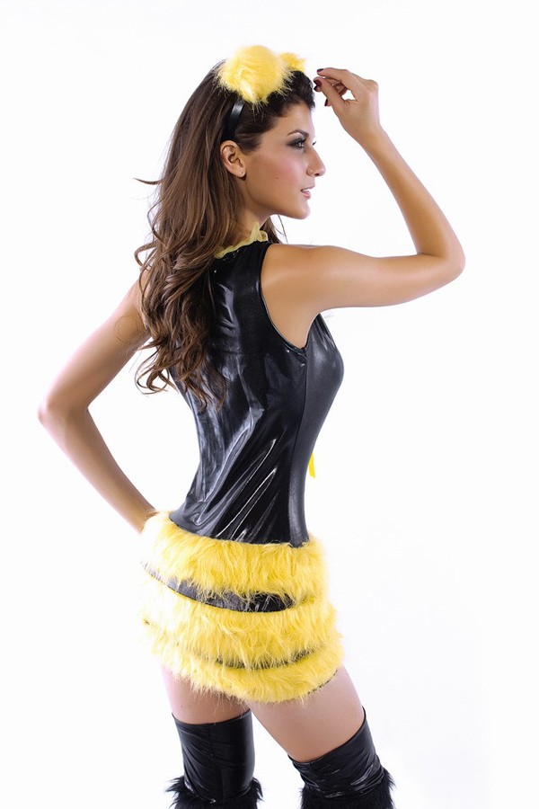 Halloween Costume Cute Yellow Bee Fairy Costume - Click Image to Close